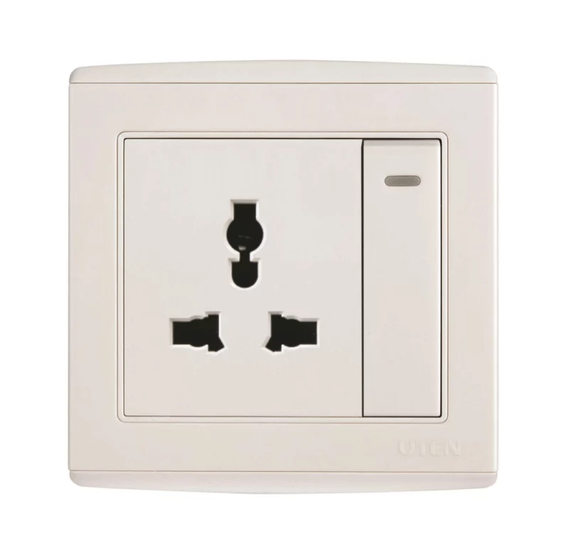 đèn trang trí nội thất của mọi nhà Công tắc 1 chiều và ổ cắm 3 chấu