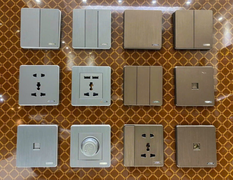 đèn trang trí nội thất của mọi nhà Bộ công tắc đôi 2 chiều S300-GK22