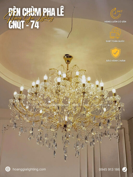 Đèn chùm pha lê K9 cao cấp CNQT-74