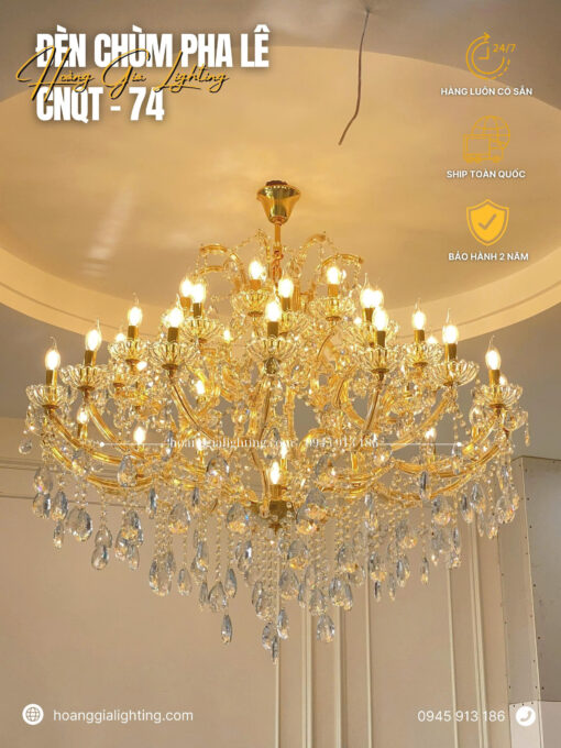 Đèn chùm pha lê K9 cao cấp CNQT-74