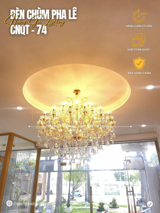 Đèn chùm pha lê K9 cao cấp CNQT-74