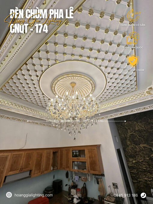 Đèn chùm pha lê K9 cao cấp CNQT-174