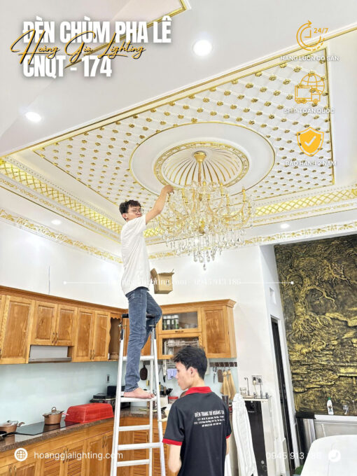 Đèn chùm pha lê K9 cao cấp CNQT-174
