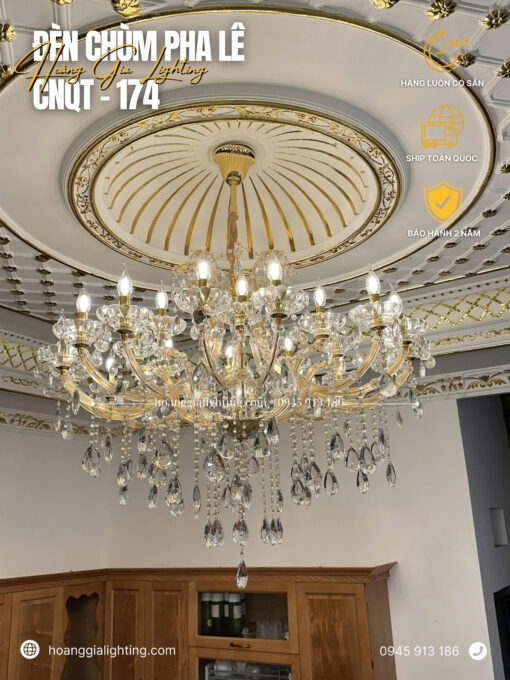 Đèn chùm pha lê K9 cao cấp CNQT-174