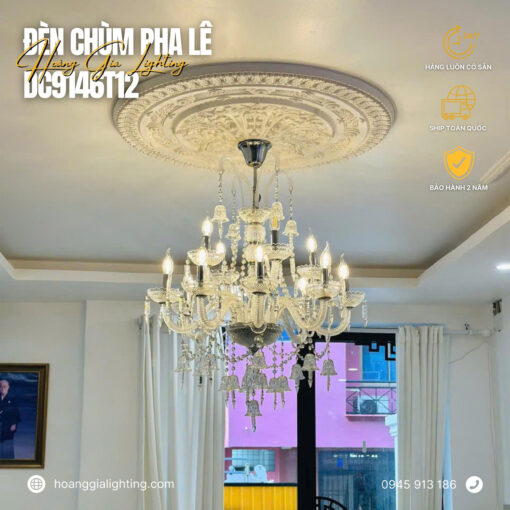 Đèn chùm nến pha lê DC9146