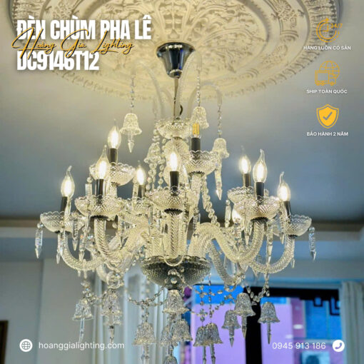 Đèn chùm nến pha lê DC9146