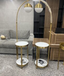 Đèn cây đứng xi vàng DD04K