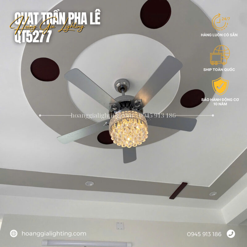 Quạt trần cánh gỗ QT5277