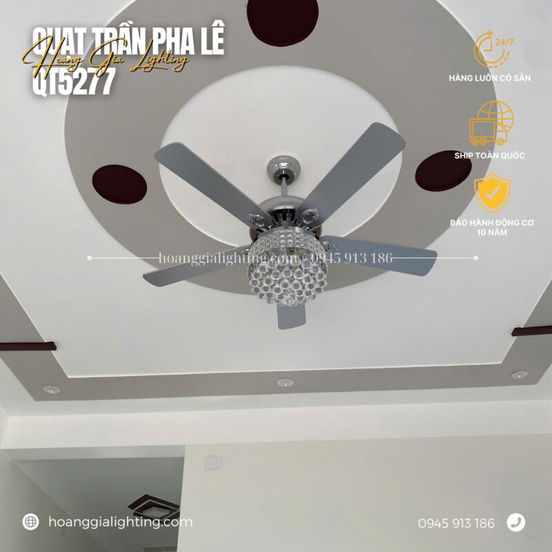 Quạt trần cánh gỗ QT5277
