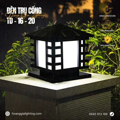Đèn trụ cổng NLMT TD-16-20