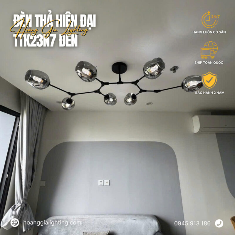 Đèn thả hiện đại TTK23N7 ĐEN
