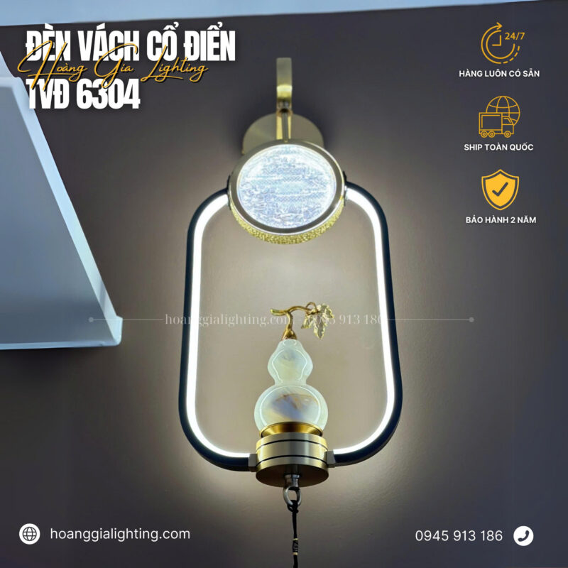Đèn vách đồng VĐ 6304