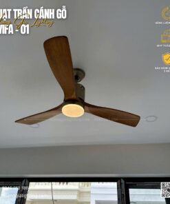 Quạt trần cánh gỗ QViFa-01