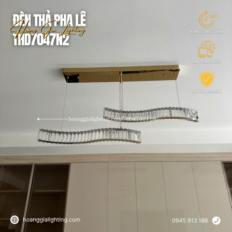 Đèn thả pha lê THD7047N2