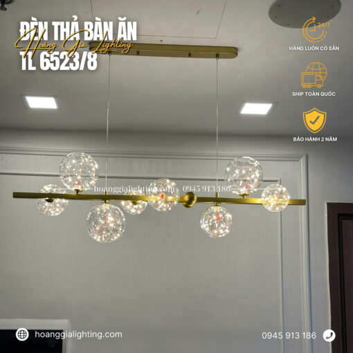 Đèn thả ngang bàn ăn 6523/8