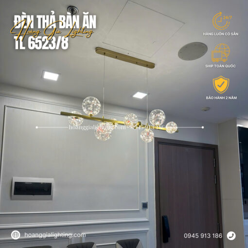 Đèn thả ngang bàn ăn 6523/8