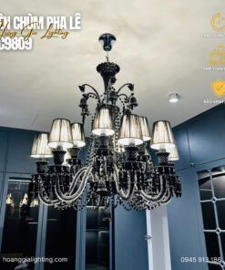 Đèn chùm pha lê nến DC9809T20 ĐEN
