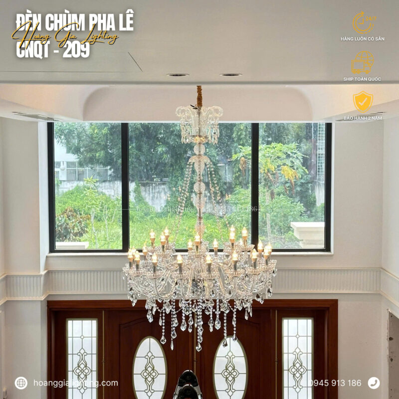 Đèn chùm thông tầng CNQT-209