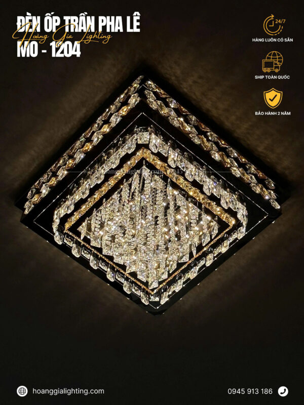 Đèn mâm pha lê MO-1204