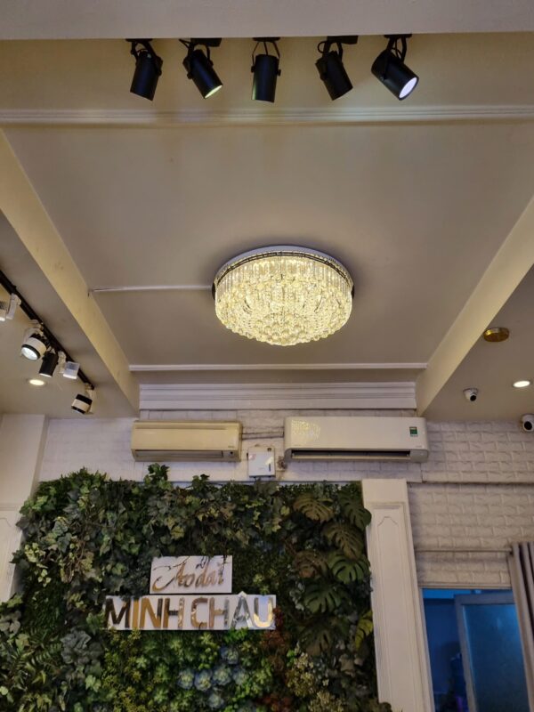 đèn trang trí nội thất của mọi nhà Đèn mâm pha lê OTPL40405T800