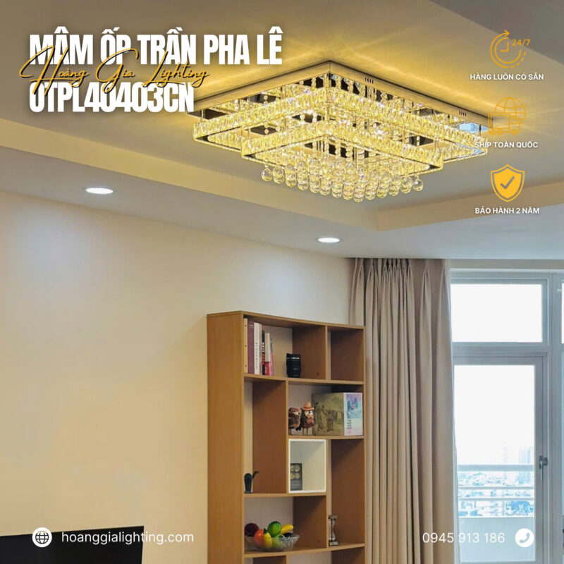 Đèn mâm pha lê OTPL40403CN