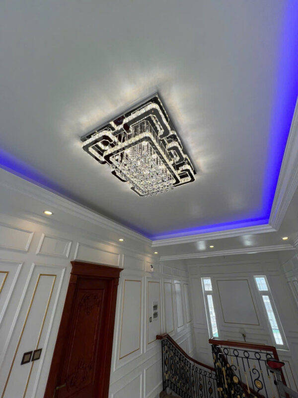 đèn trang trí nội thất của mọi nhà Đèn mâm pha lê OTPL40404CN