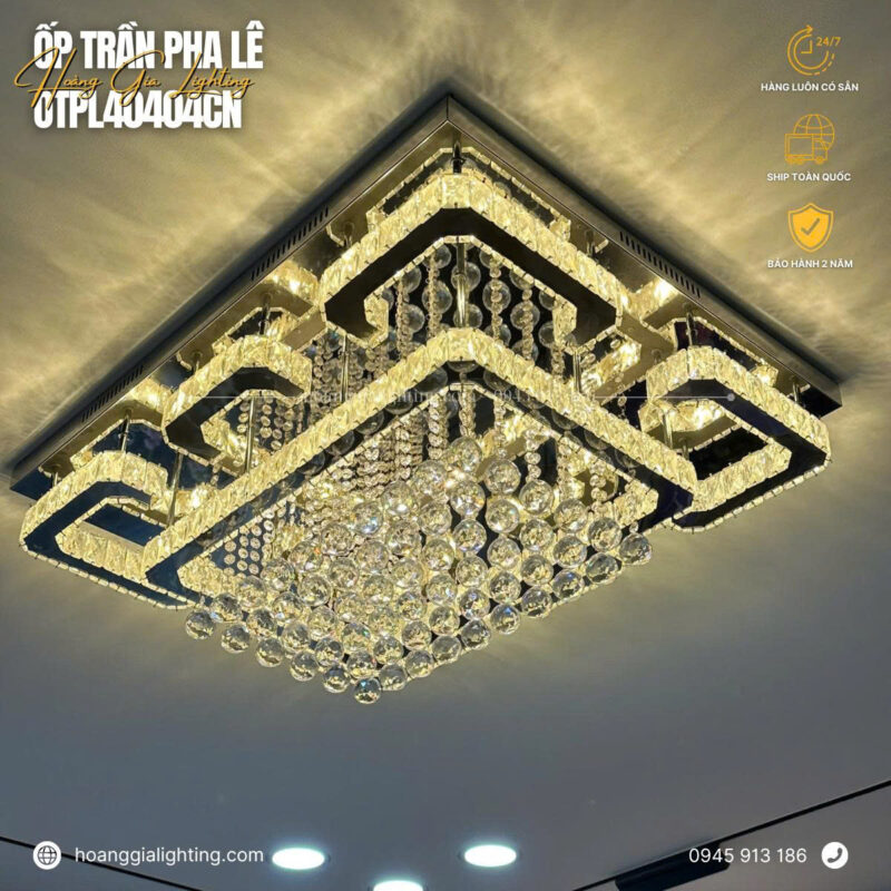 Đèn mâm pha lê OTPL40404CN