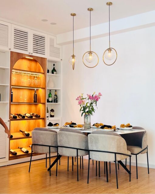 Đèn thả thủy tinh trong suốt TT28