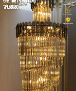 đèn trang trí nội thất của mọi nhà Đèn thông tầng pha lê TPL88180