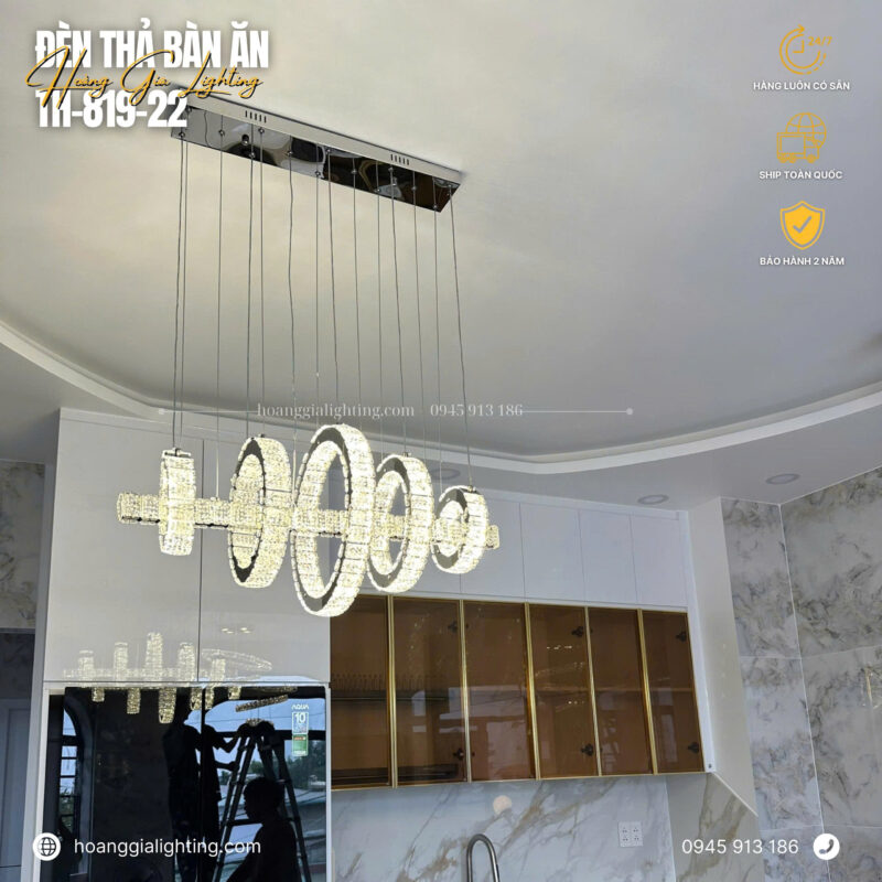 đèn trang trí nội thất của mọi nhà Đèn thả pha lê TH-819-22