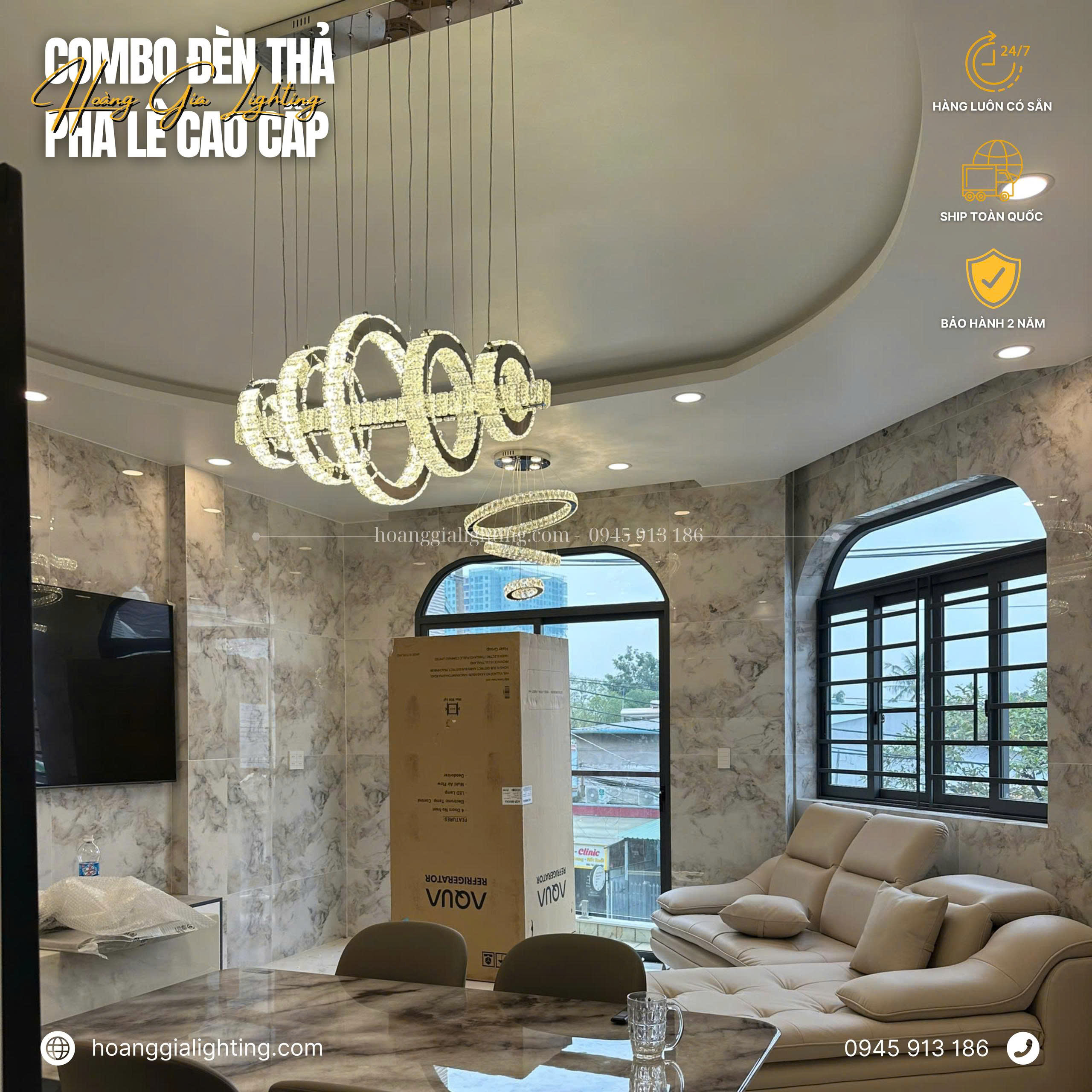 Đèn thả pha lê TH-819-22 Đèn thả pha lê TH-819-22