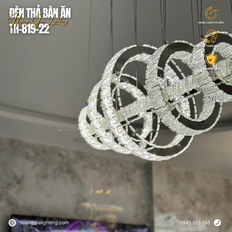 Đèn thả pha lê TH-819-22