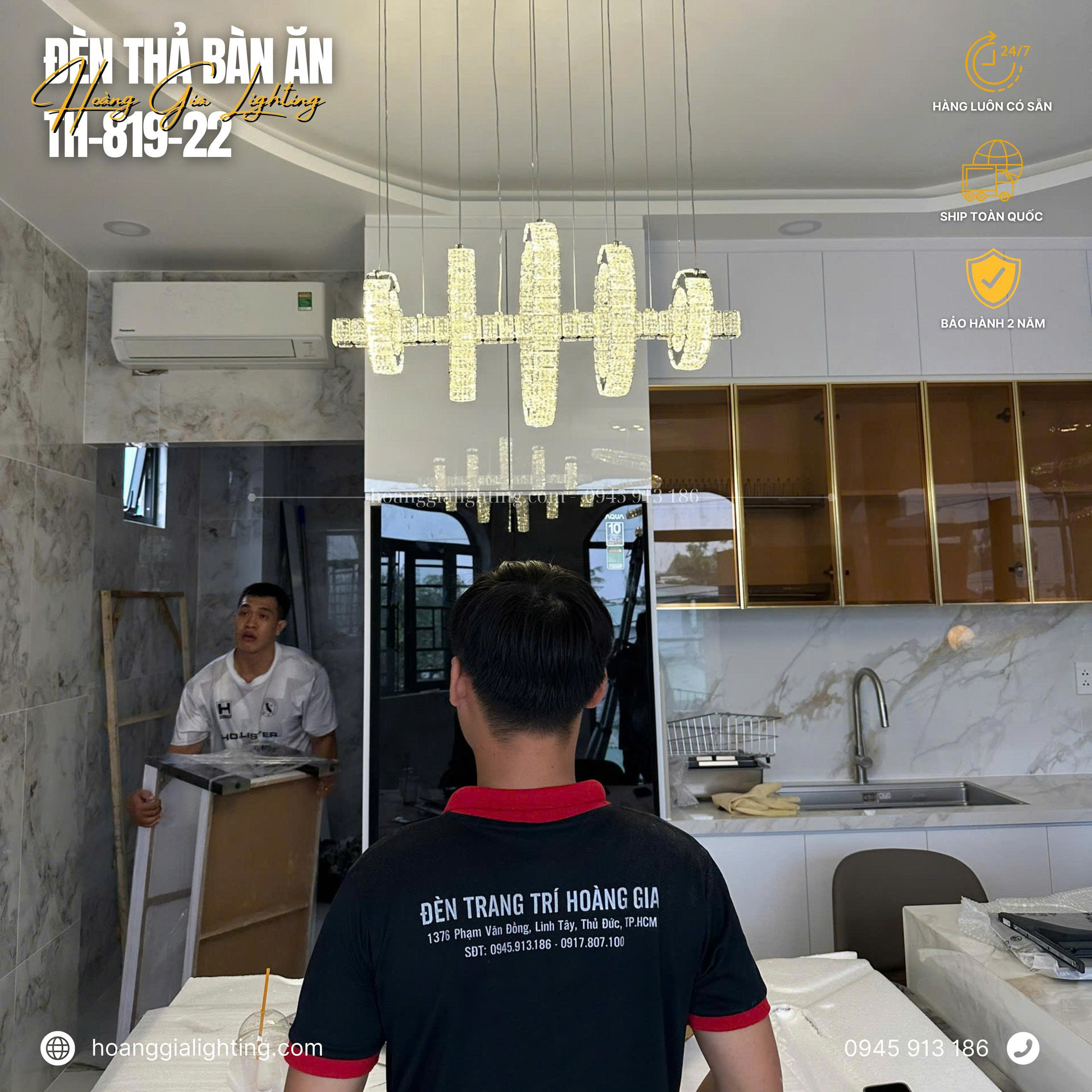 Đèn thả pha lê TH-819-22 Đèn thả pha lê TH-819-22