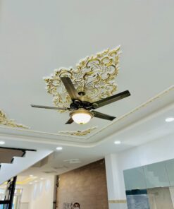 đèn trang trí nội thất của mọi nhà Quạt trần cánh sắt QT48011