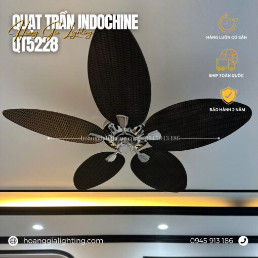 Quạt trần 5 cánh indochine QT5228