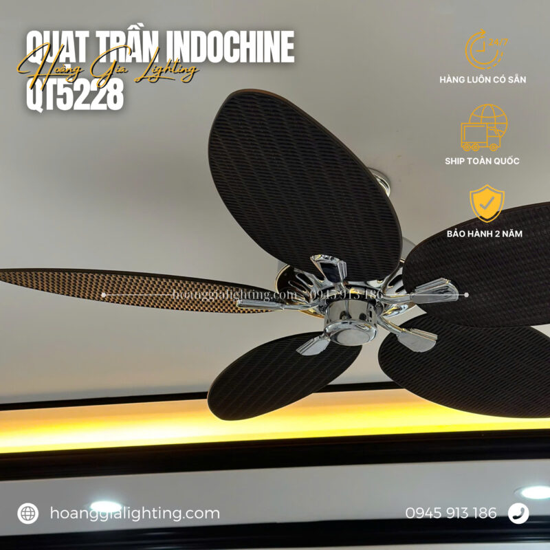 Quạt trần 5 cánh indochine QT5228