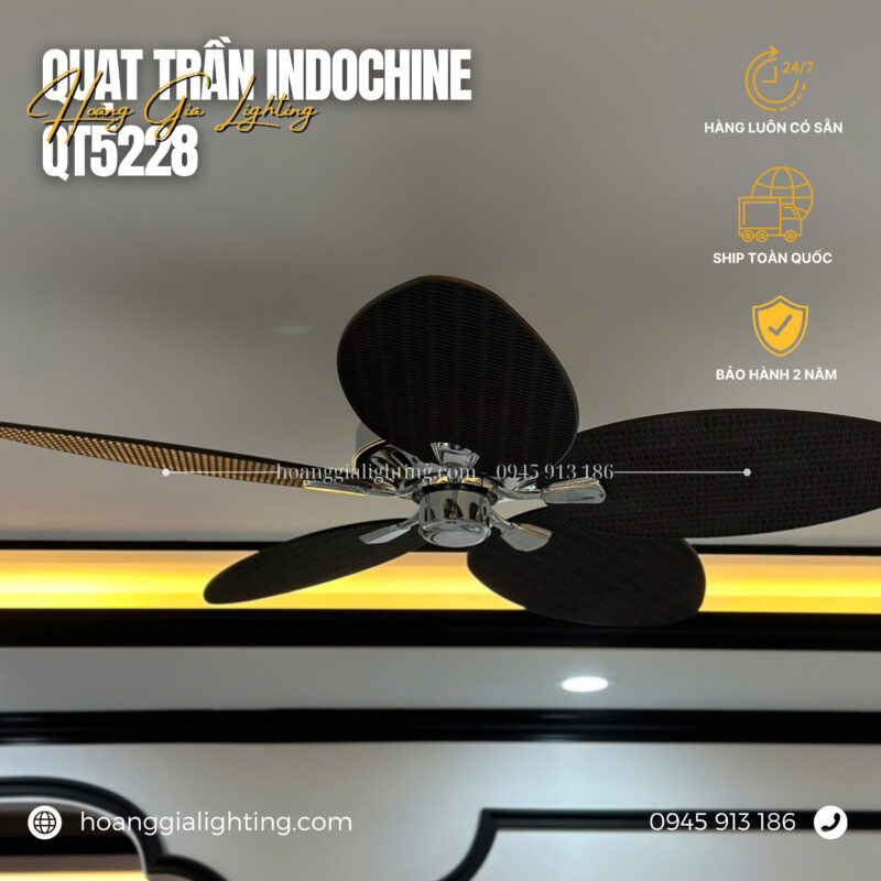 Quạt trần 5 cánh indochine QT5228