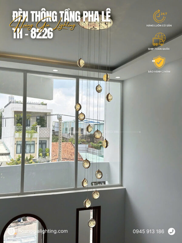 Đèn thông tầng pha lê TH-8226