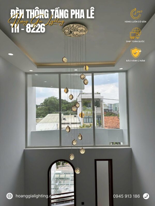 Đèn thông tầng pha lê TH-8226