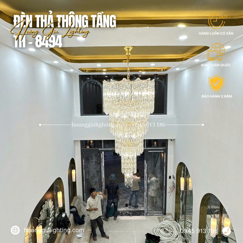 Đèn Thả Pha Lê Thông Tầng TH-8494