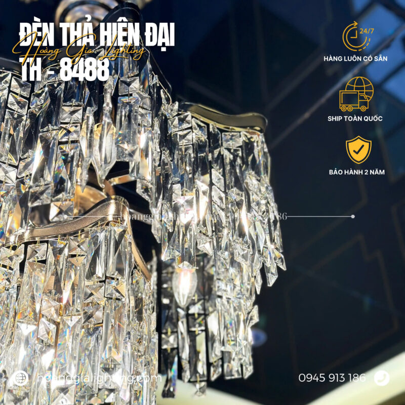 Đèn thả pha lê TH-8488