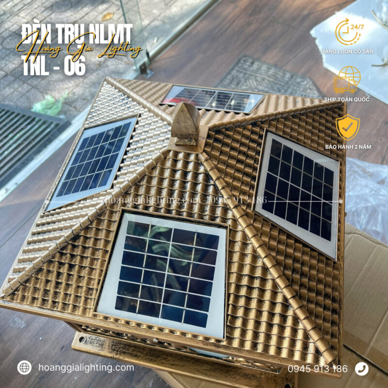 đèn trang trí nội thất của mọi nhà Đèn trụ cổng NLMT TNL-06