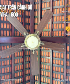 đèn trang trí nội thất của mọi nhà Quạt trần cánh gỗ QViFa-600