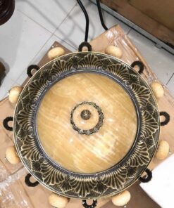 Đèn chùm đồng chao đá CĐ 1274/8