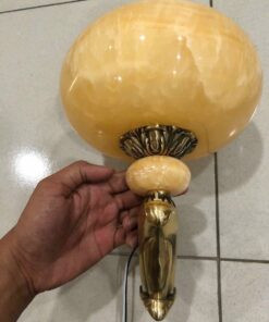 Đèn chùm đồng chao đá CĐ 1274/8