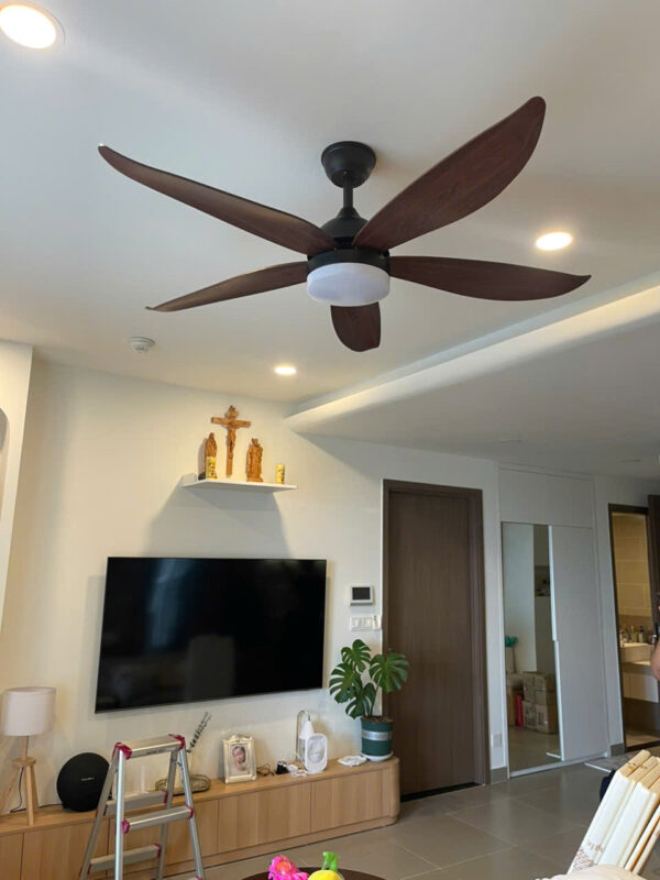 Quạt trần cánh nhựa QViFa-58/Coffee