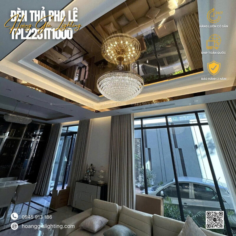 Đèn thả pha lê TPL2231