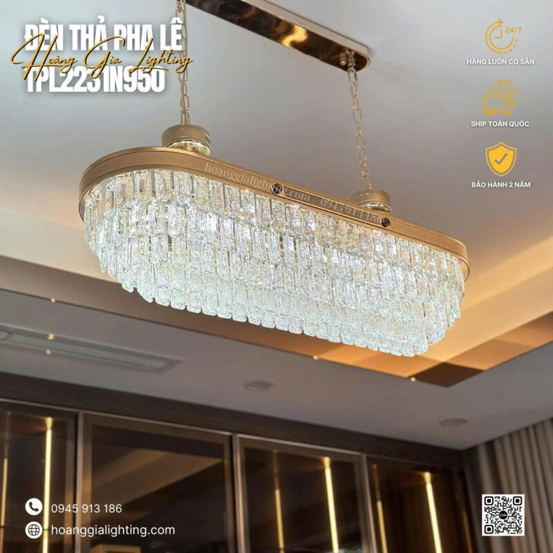 đèn trang trí nội thất của mọi nhà Đèn thả pha lê TPL2231N950