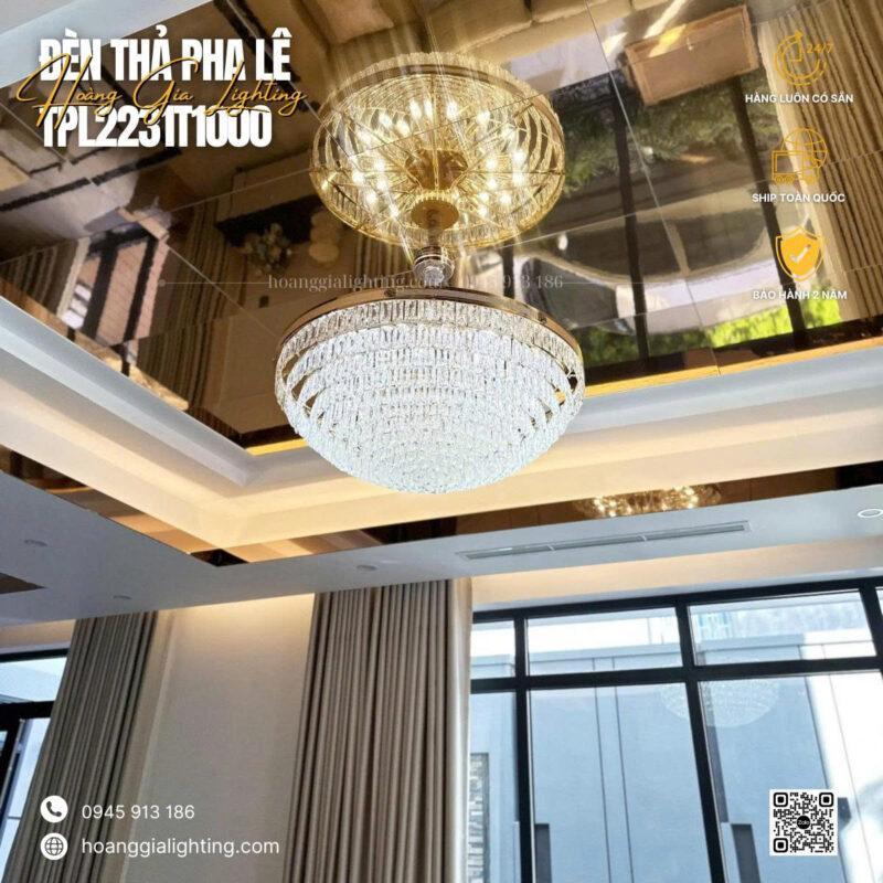 Đèn thả pha lê TPL2231
