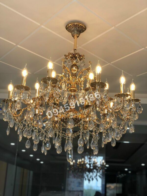 đèn trang trí nội thất của mọi nhà Đèn chùm pha lê CN 8125/12+6